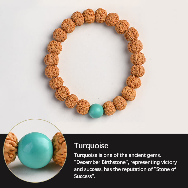 Nimara Ritual Tibet Rudraksha Bodhi Seed Wealth Auspiciousness Bracelet