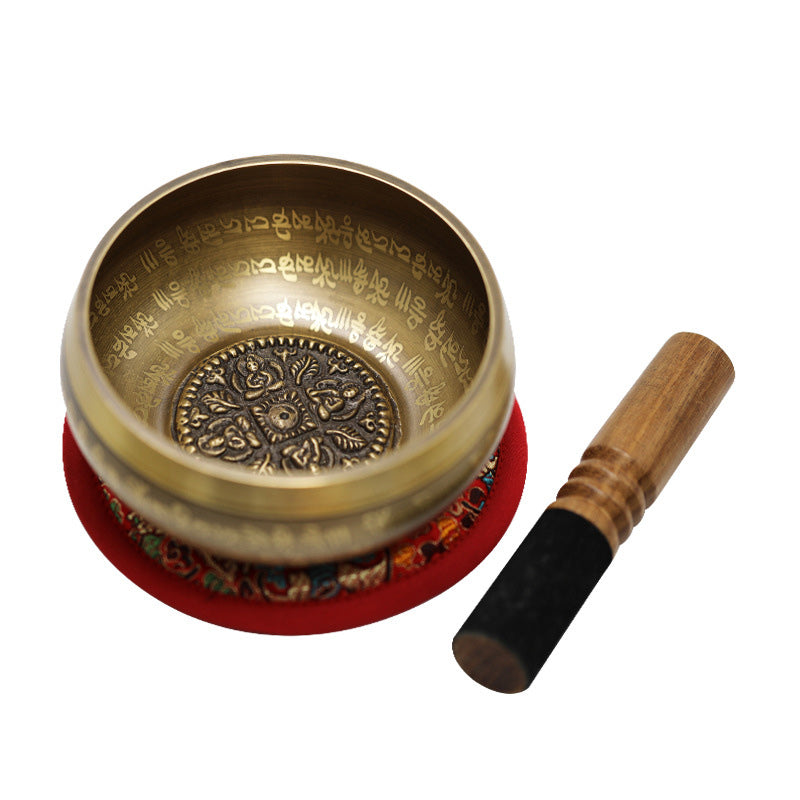Nimara Ritual Tibetan Sound Bowl Handcrafted for Yoga Mindfulness and Meditation Singing Bowl Set