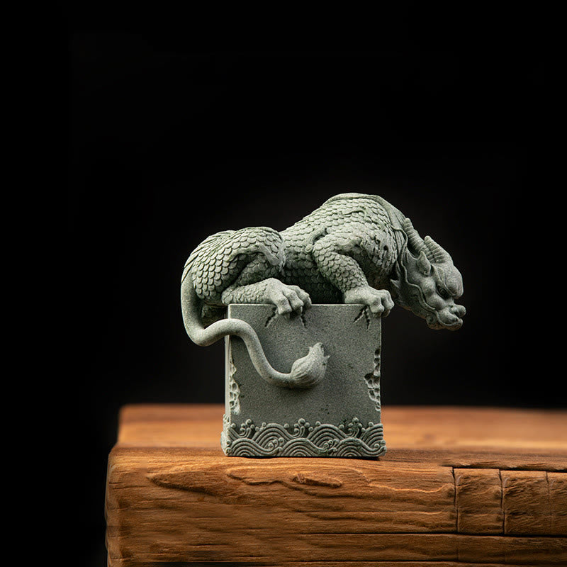 Nimara Ritual Feng Shui Standing Sitting Dragon Success Luck Home Decoration