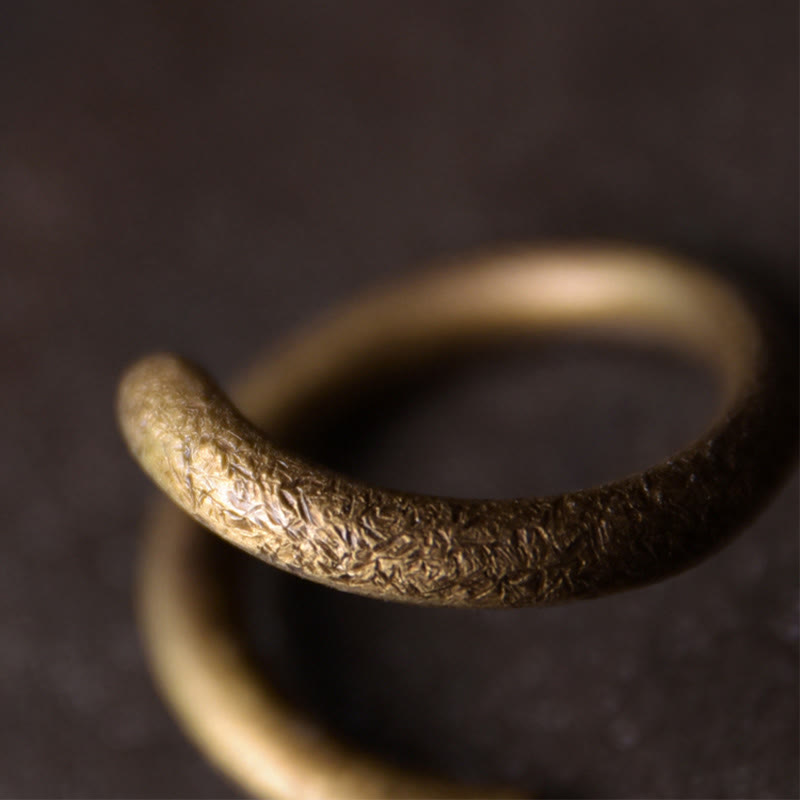 Nimara Ritual Simple Design Copper Luck Adjustable Ring