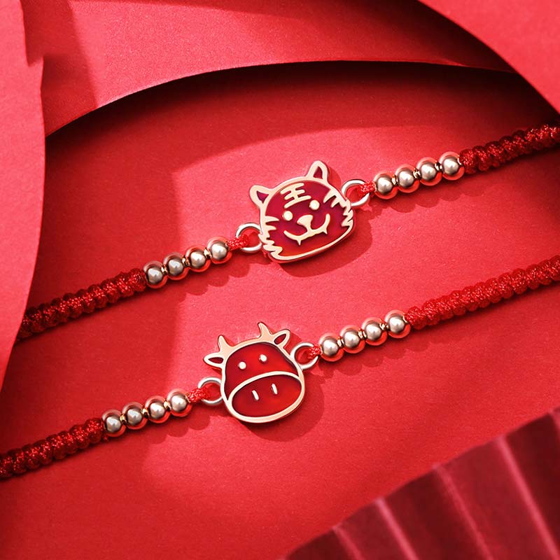 Nimara Ritual 12 Chinese Zodiac Lucky Red String Bracelet