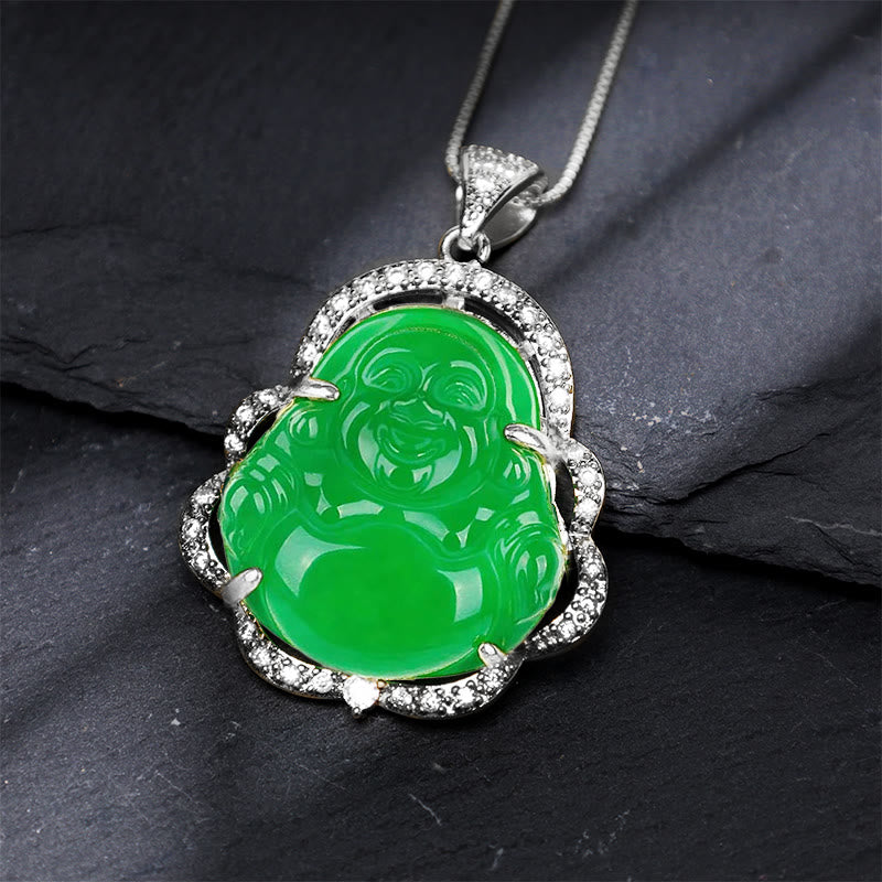 Nimara Ritual Good Luck Laughing Buddha Necklace