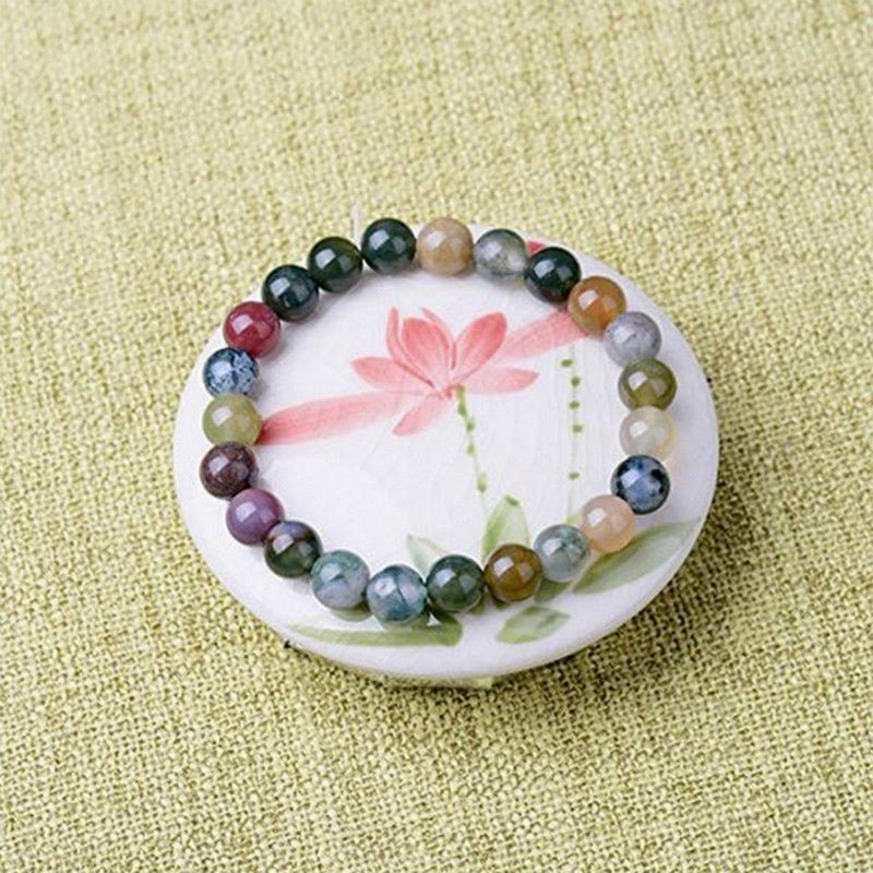 Nimara Ritual India Agate Beads Luck Yoga Bracelet
