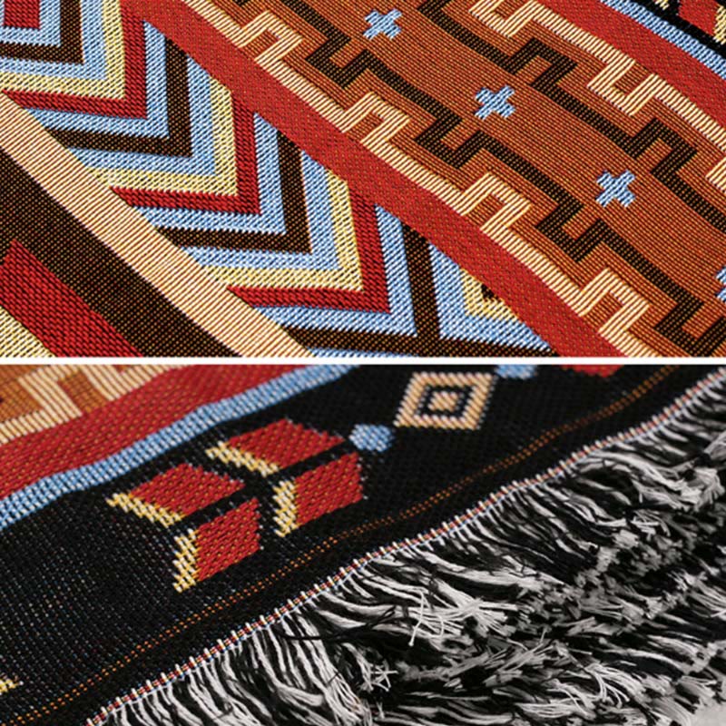 Nimara Ritual Geometric Warm Comfortable Camping Home Office Bed Blanket