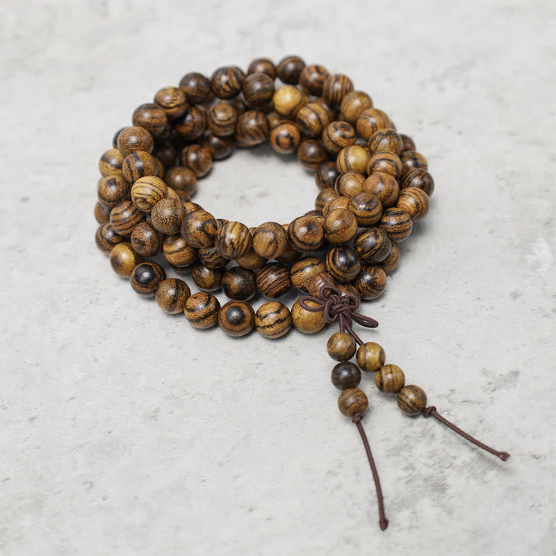 Nimara Ritual 108 Mala Beads Bracelet Prayer Meditation Sandalwood Elastic