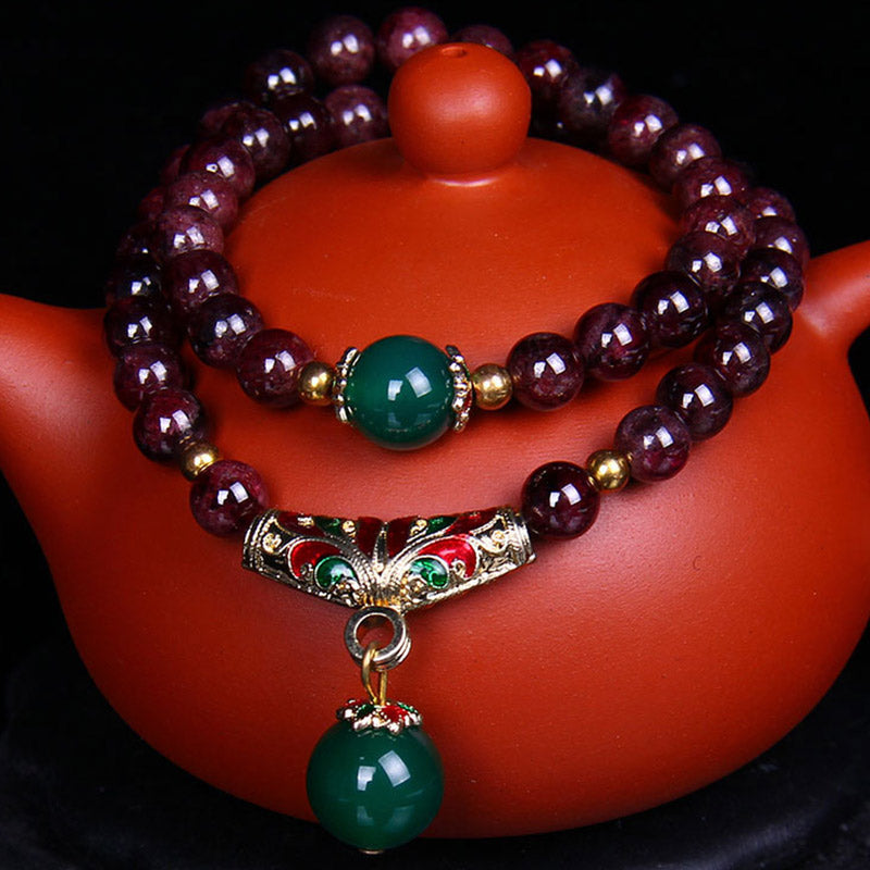 Nimara Ritual Natural Garnet Blessing Bracelet
