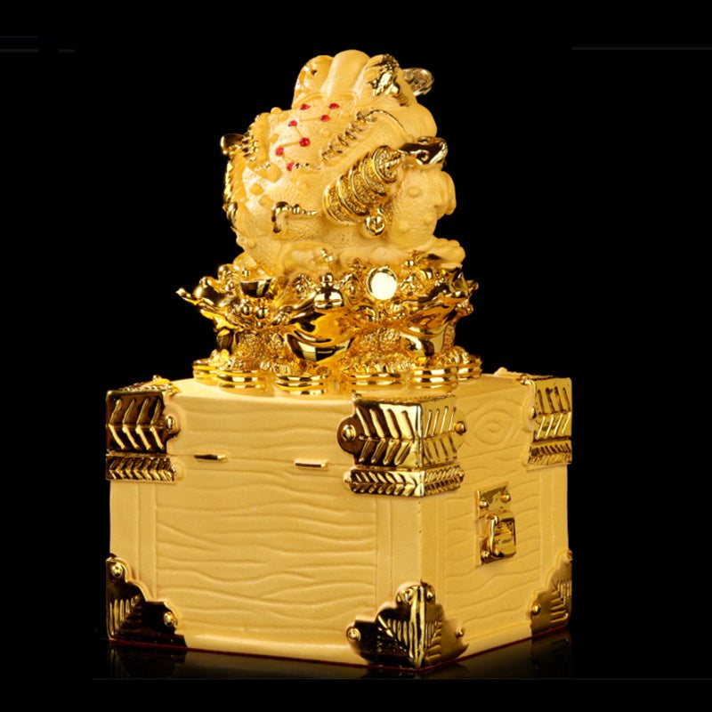 Nimara Ritual Feng Shui Money Frog Statue Luck Wealth Decoration