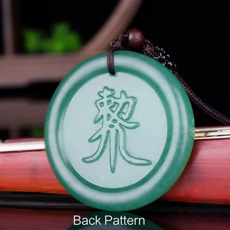 Nimara Ritual Green Aventurine Yin Yang Balance Necklace Pendant