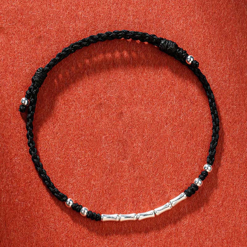 Nimara Ritual Tibet Handmade Multicolored Bamboo Protection Braided String Bracelet