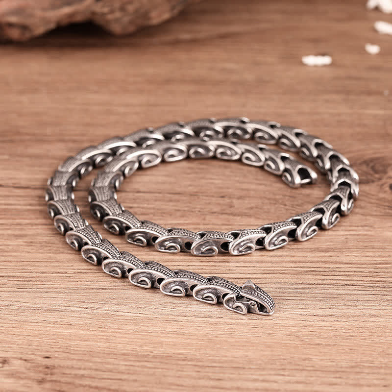 Nimara Ritual Dragon Pattern Titanium Steel Protection Necklace Pendant Bracelet