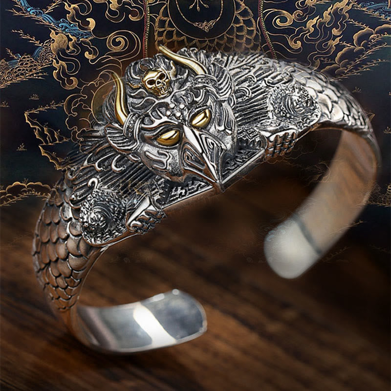 Nimara Ritual Tibetan Garuda Bird Wisdom Protection Bracelet Bangle