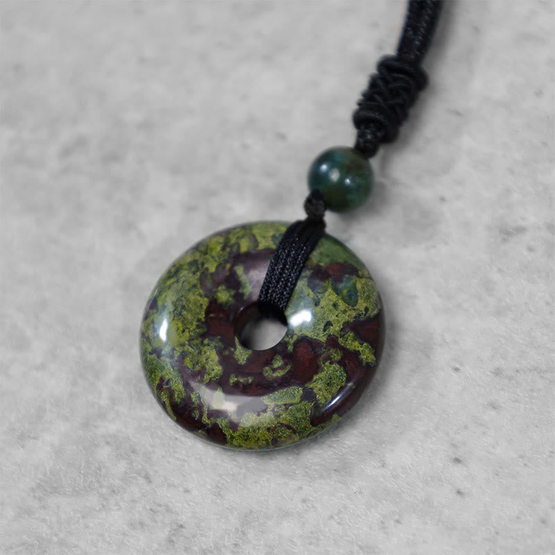 Nimara Ritual Lucky Coin Pendant Healing Crystal Gemstone Necklace
