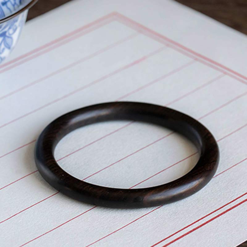 Nimara Ritual Tibetan Small Leaf Red Sandalwood Ebony Green Sandalwood Protection Bracelet Bangle