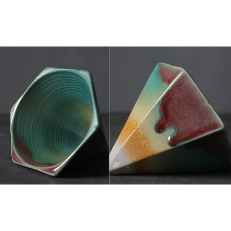 Nimara Ritual Hexagon Design Ceramic Tea Coffee Mug Coffee Cup With Base 170ml