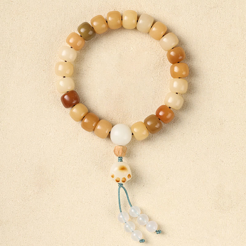 Nimara Ritual Natural Bodhi Seed The Lord of the Corpse Forest Om Mani Padme Hum Wisdom Bracelet