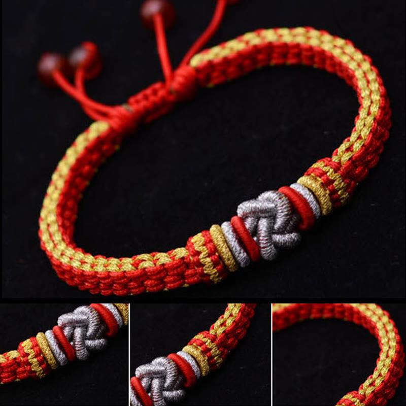 Nimara Ritual Colorful Rope True Love Knot Luck Handmade Bracelet