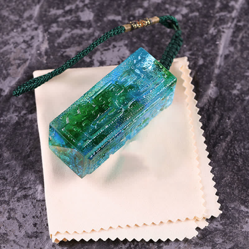 Nimara Ritual Feng Shui Handmade Liuli Crystal Art Piece Home Office Decoration