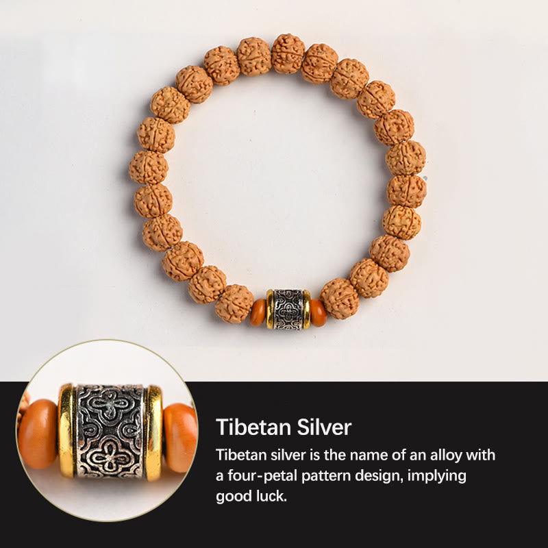 Nimara Ritual Tibet Rudraksha Bodhi Seed Wealth Auspiciousness Bracelet