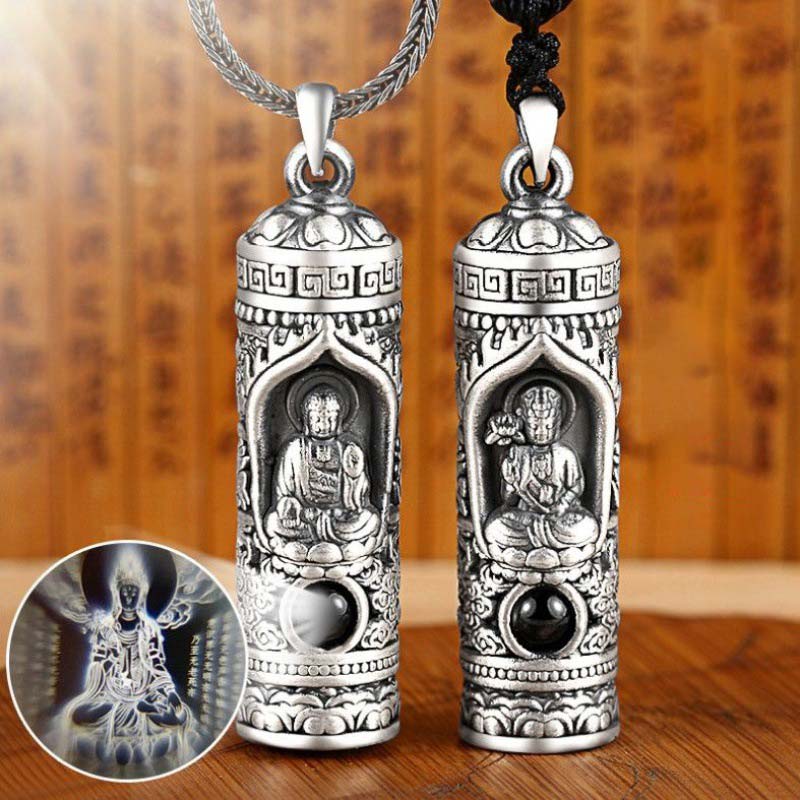 Nimara Ritual Chinese Zodiac Natal Buddha Projection Prosperity Necklace Pendant
