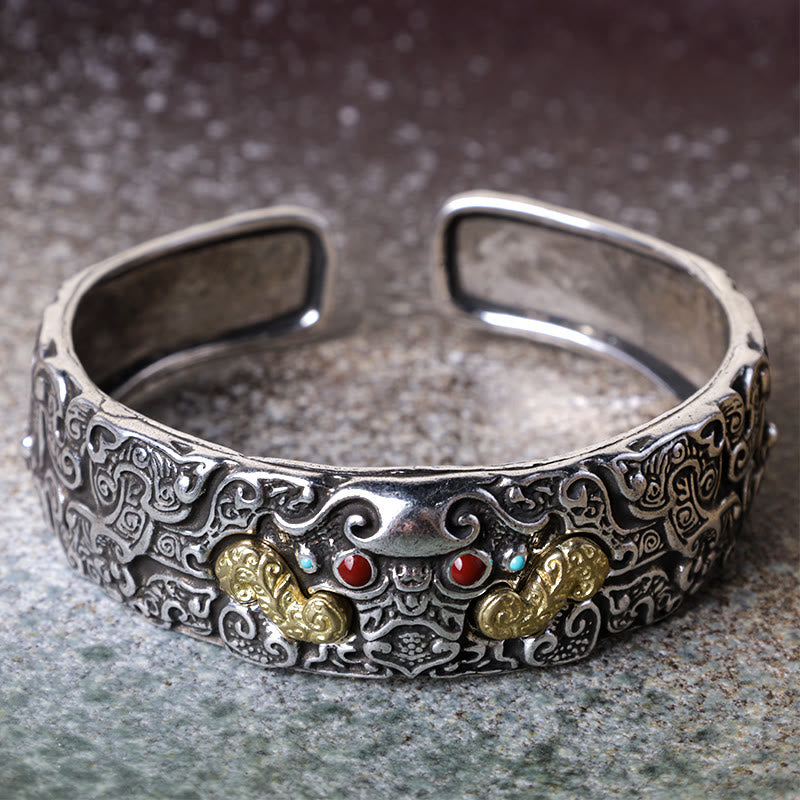 Nimara Ritual FengShui Engraving PiXiu Blessing Bracelet Bangle