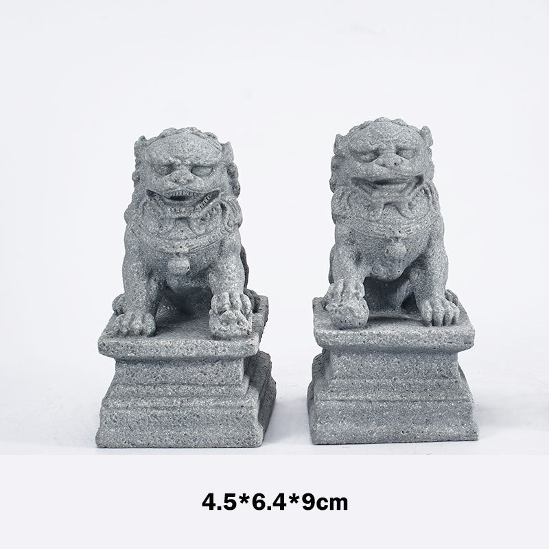 Nimara Ritual Lion Fu Foo Dogs Elephant Ward Off Evil Blessing Home Decoration