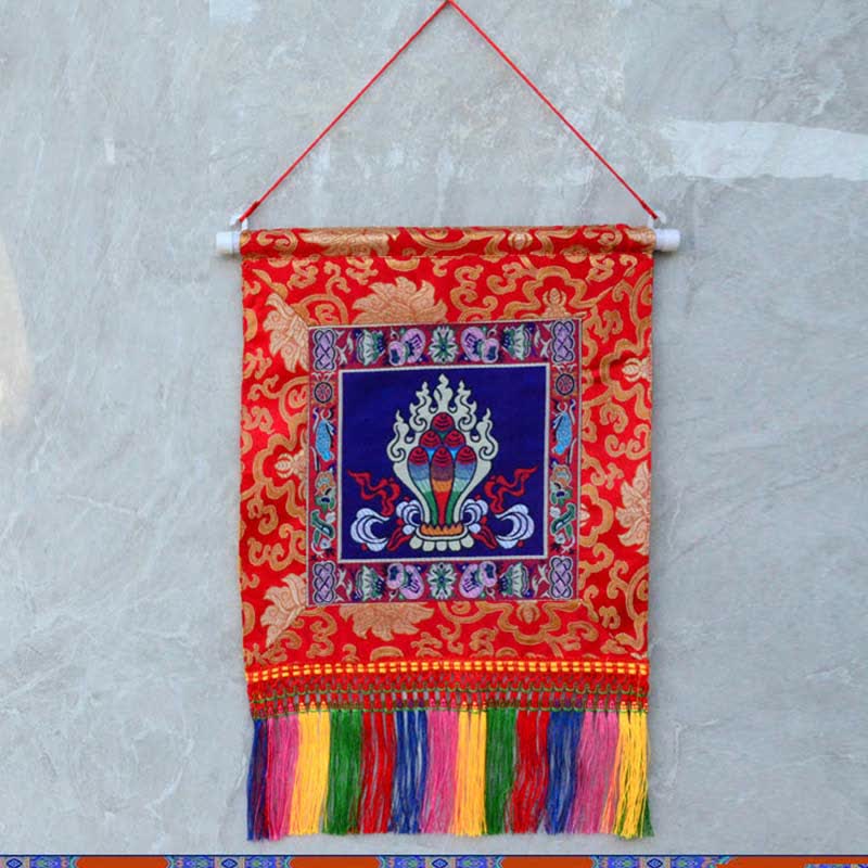 Nimara Ritual Vajra Auspicious Symbols Spiritual Power Wall Art
