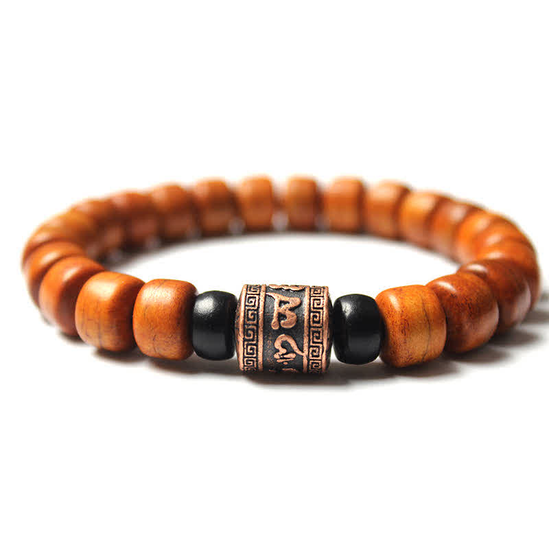 Nimara Ritual Tibetan Bone Beads Om Mani Padme Hum Strength Bracelet