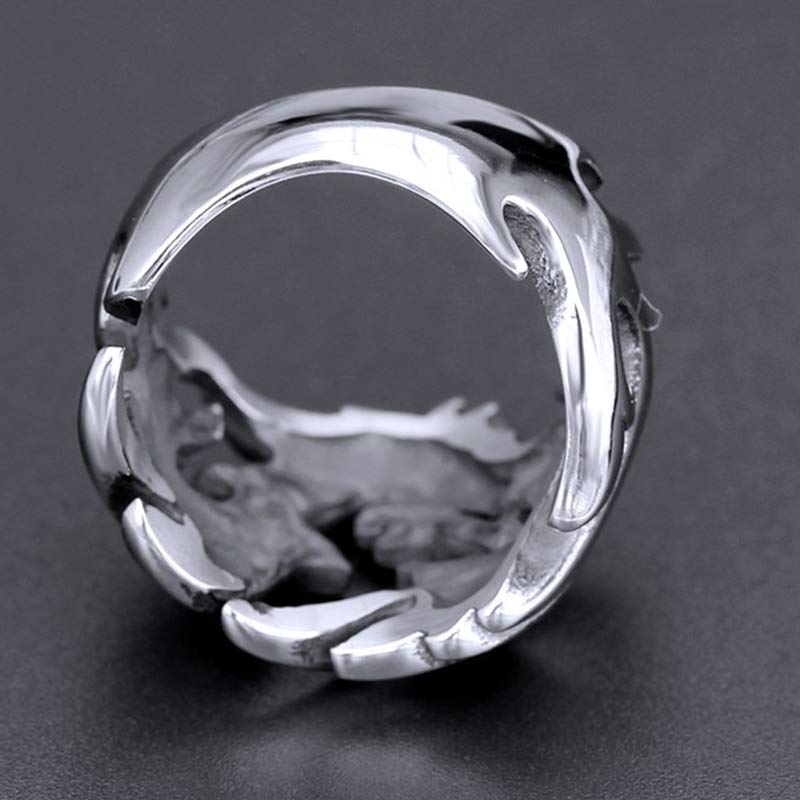 Nimara Ritual Dragon Pattern Protection Strength Adjustable Ring