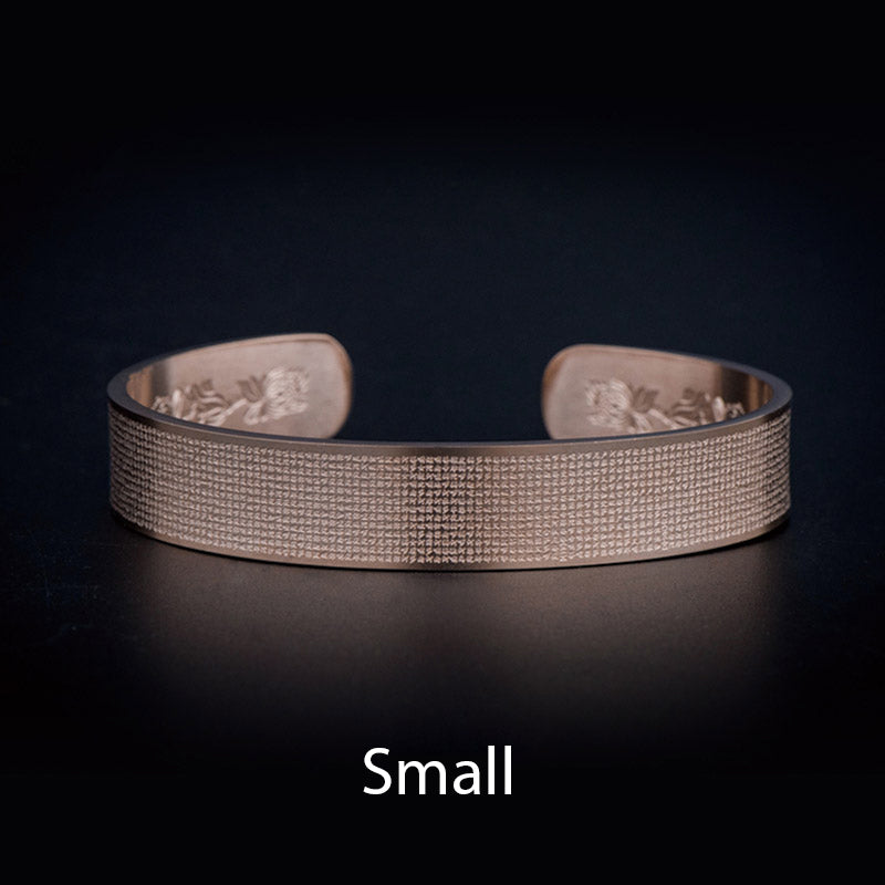 Nimara Ritual Shurangama Mantra Engraving Titanium Steel Blessing Bracelet