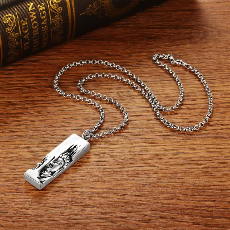 Nimara Ritual Tathagata Buddha Strength Protection Amulet Lucky Vintage Style Pendant Necklace