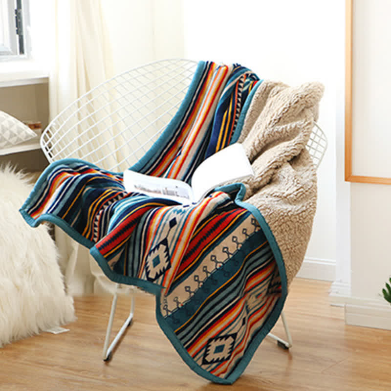 Nimara Ritual Geometric Warm Soft Bed Throw Blanket