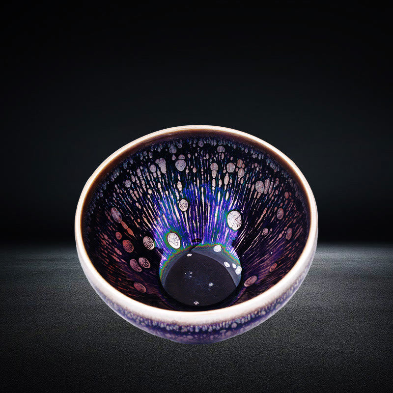 Nimara Ritual Handmade Chinese Jianzhan Purple Glaze Ceramic Teacup Ceramic Tenmoku Kung Fu Tea Cup