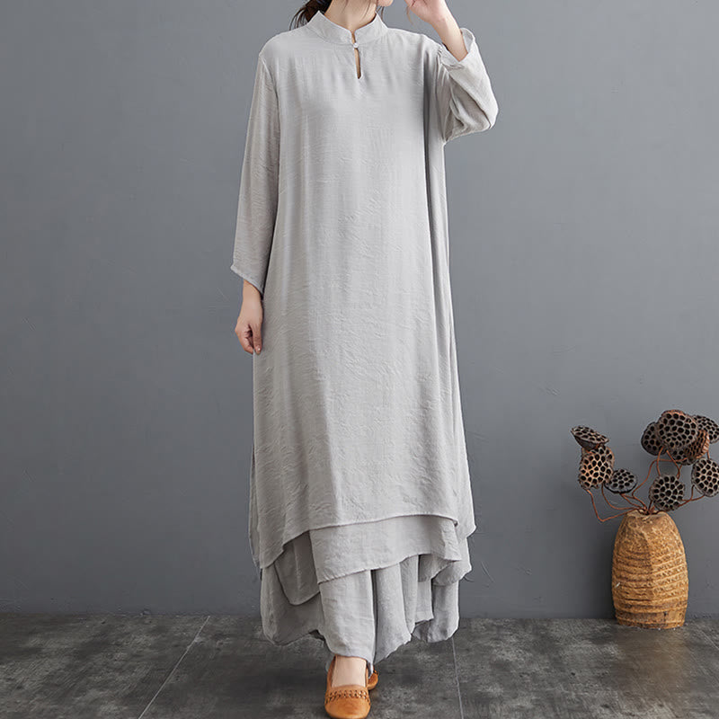 Nimara Ritual Simple Pattern Meditation Prayer Spiritual Zen Practice Yoga Clothing Women's Set