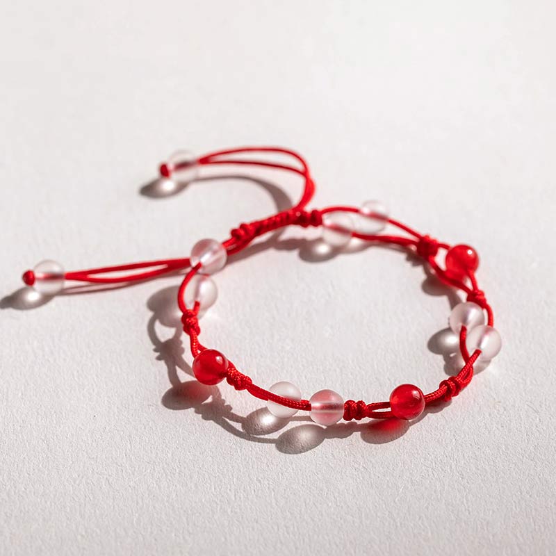 Nimara Ritual Red Agate Moss Agate Cinnabar Calm Bracelet