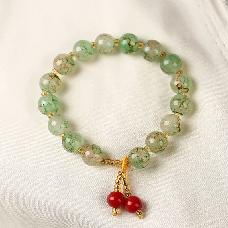 Nimara Ritual Liuli Glass Bead Blessing Harmony Bracelet