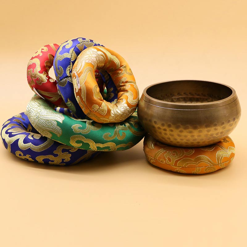 Nimara Ritual Tibetan Singing Bowl Handcraft Cushion Decoration