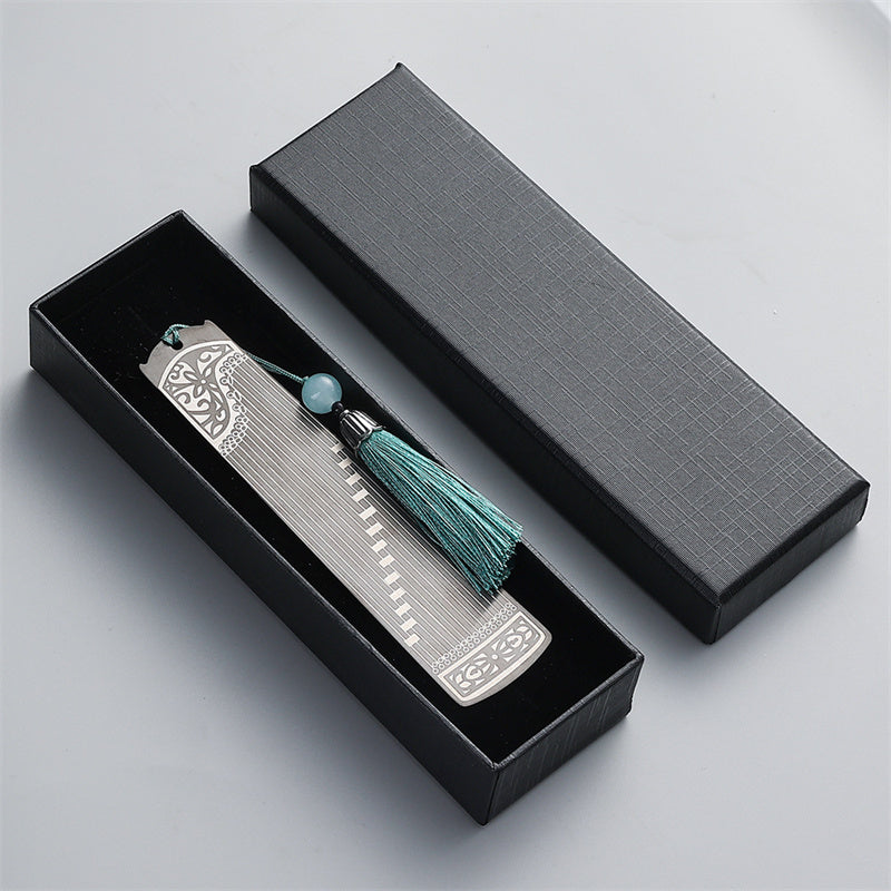 Nimara Ritual Classical Musical Instruments Pipa Guzheng Guqin Ruan Metal Bookmarks Tassel With Gift Box