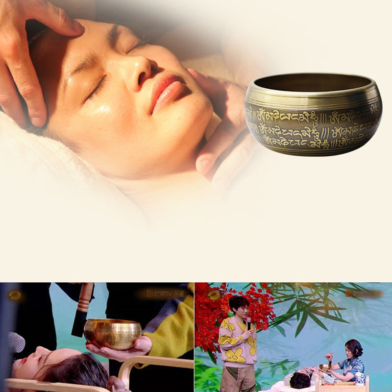 Nimara Ritual Tibetan Sound Bowl Handcrafted for Yoga Mindfulness and Meditation Singing Bowl Set