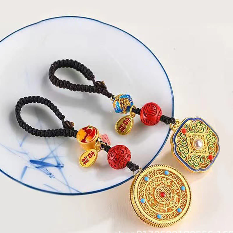 Nimara Ritual Fu Character Blessing Ruyi Charm Key Chain