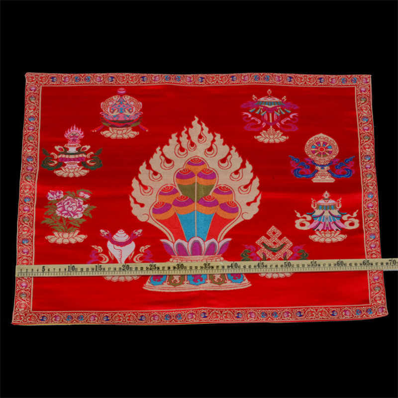 Nimara Ritual Prayer Altar Mat Healing Meditation 8 Auspicious Symbols Mat