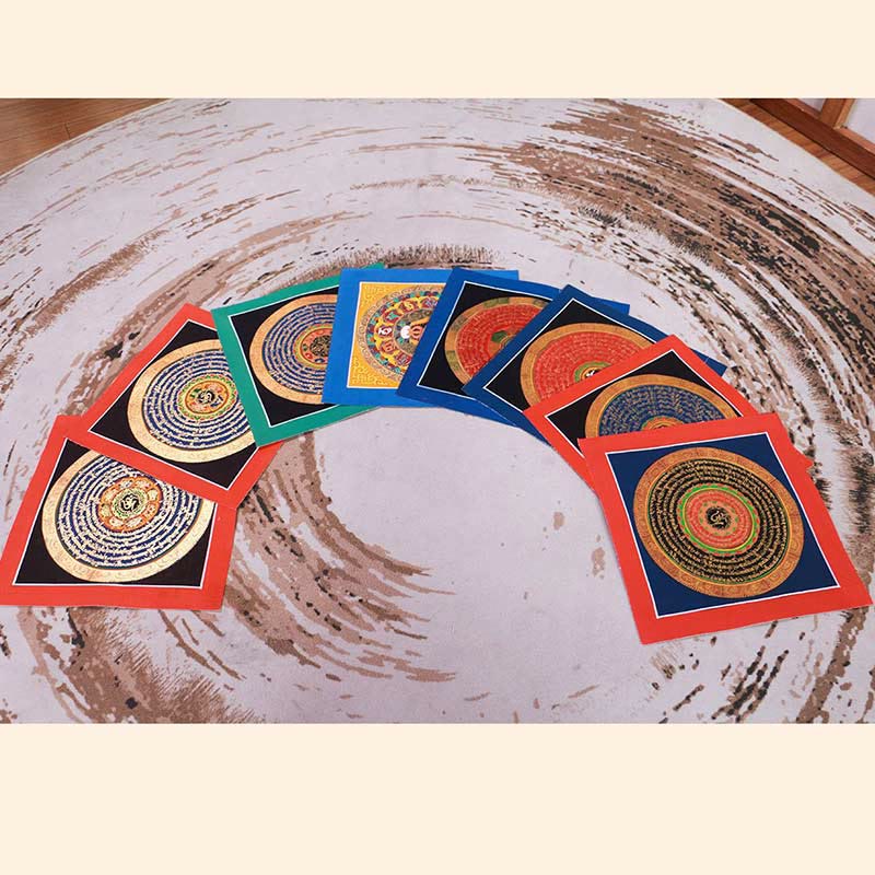 Nimara Ritual Tibetan Handmade Thangka Painting Blessing Thangka Blind Box Random Color Pattern