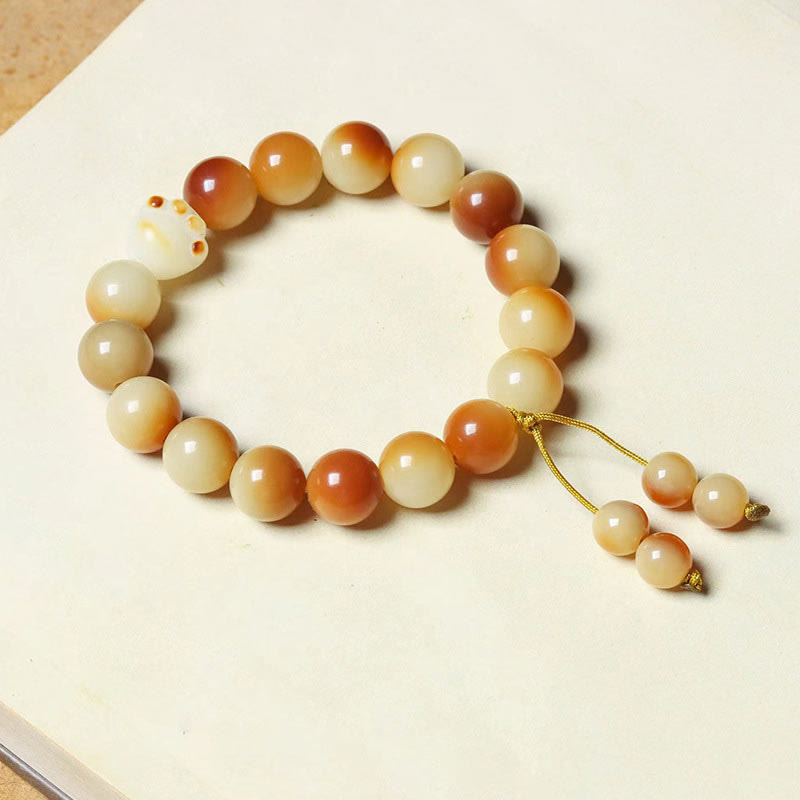 Nimara Ritual Natural Bodhi Seed Lovely Paw Claw Peace Wisdom Bracelet