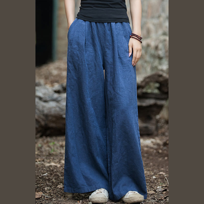 Nimara Ritual Retro Wide Leg Pants Casual Women's Yoga Pants With Pockets