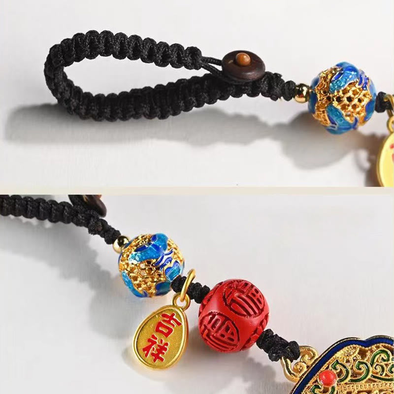 Nimara Ritual Fu Character Blessing Ruyi Charm Key Chain