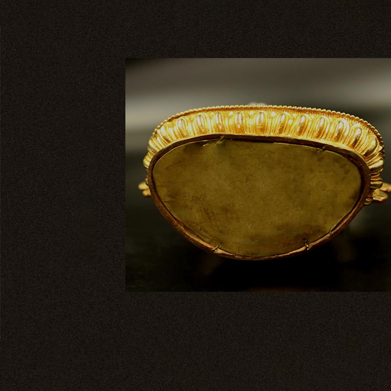 Nimara Ritual Buddha Shakyamuni Medicine Buddha Compassion Copper Gold Plated Statue Decoration