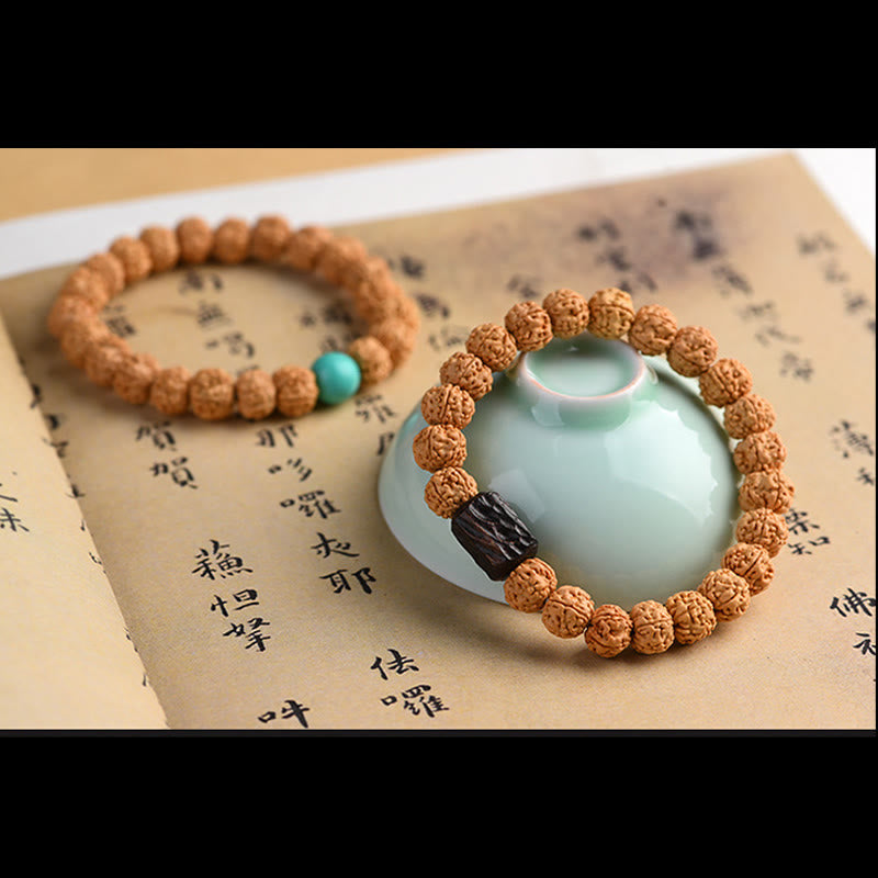 Nimara Ritual Tibet Rudraksha Bodhi Seed Wealth Auspiciousness Bracelet