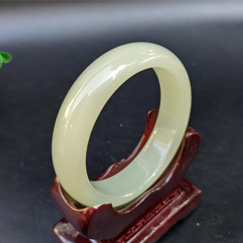Nimara Ritual Jade Luck Blessing Happiness Bangle Bracelet