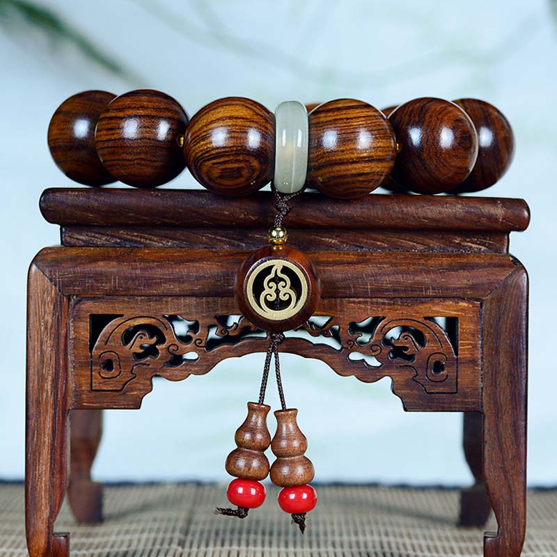 Nimara Ritual Rosewood Warmth Calm Gourd Charm Bracelet