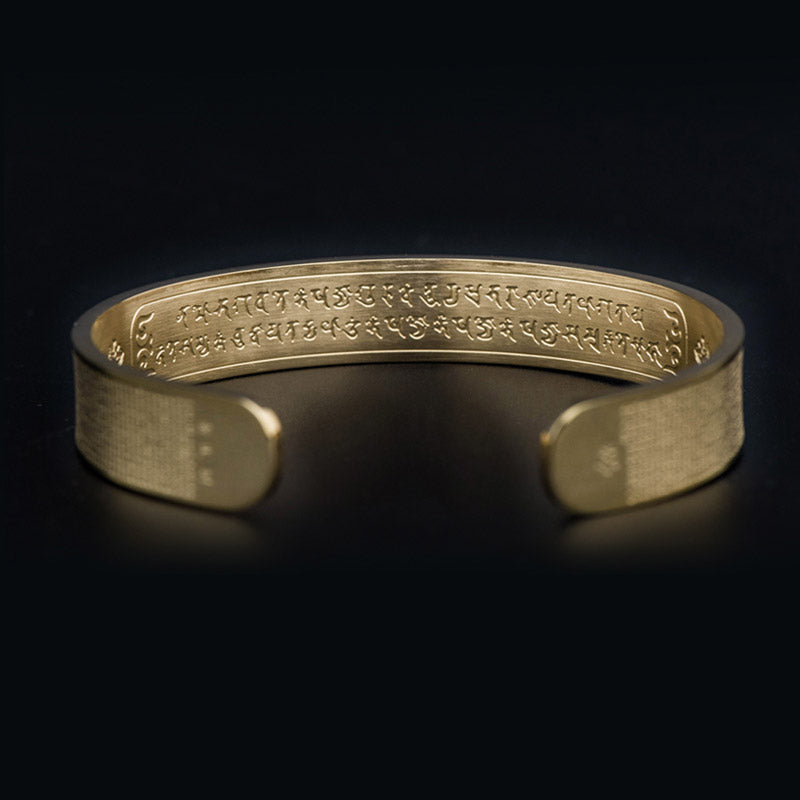 Nimara Ritual Shurangama Mantra Engraving Titanium Steel Blessing Bracelet
