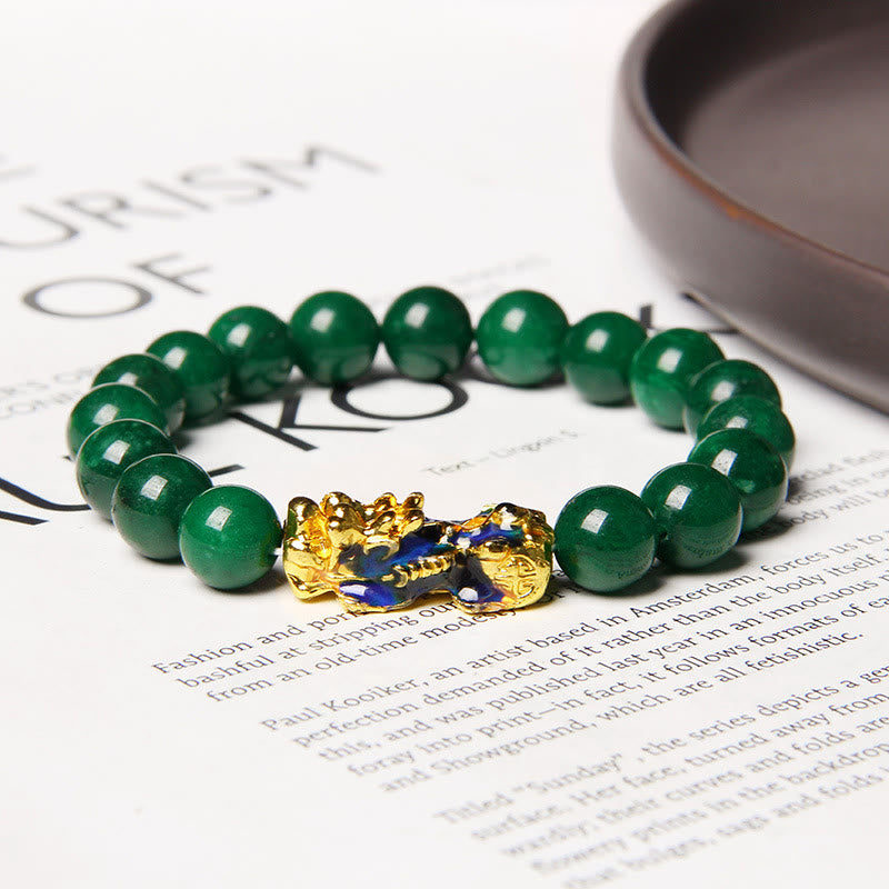 Nimara Ritual Pixiu Jade Abundance Protection Bracelet
